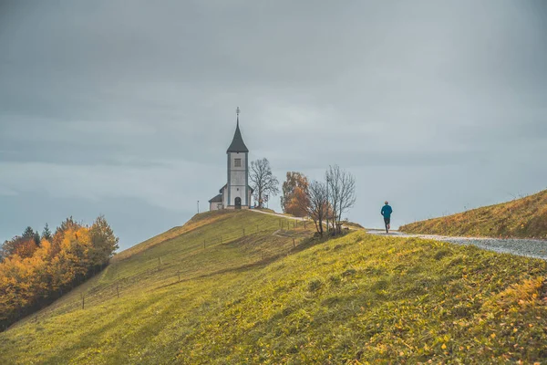 Atleta da Igreja de São Primus e Felician, Jamnik, Eslovênia — Fotografia de Stock