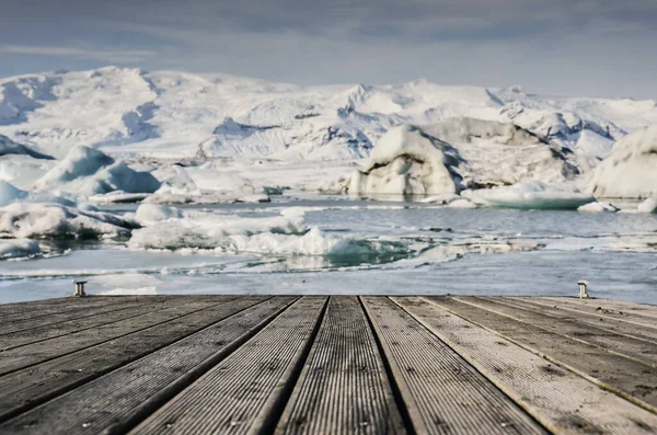 Island Natur, Winterreise Foto im Schnee, Abenteuer, Reise, Wandern, Berge. — Stockfoto