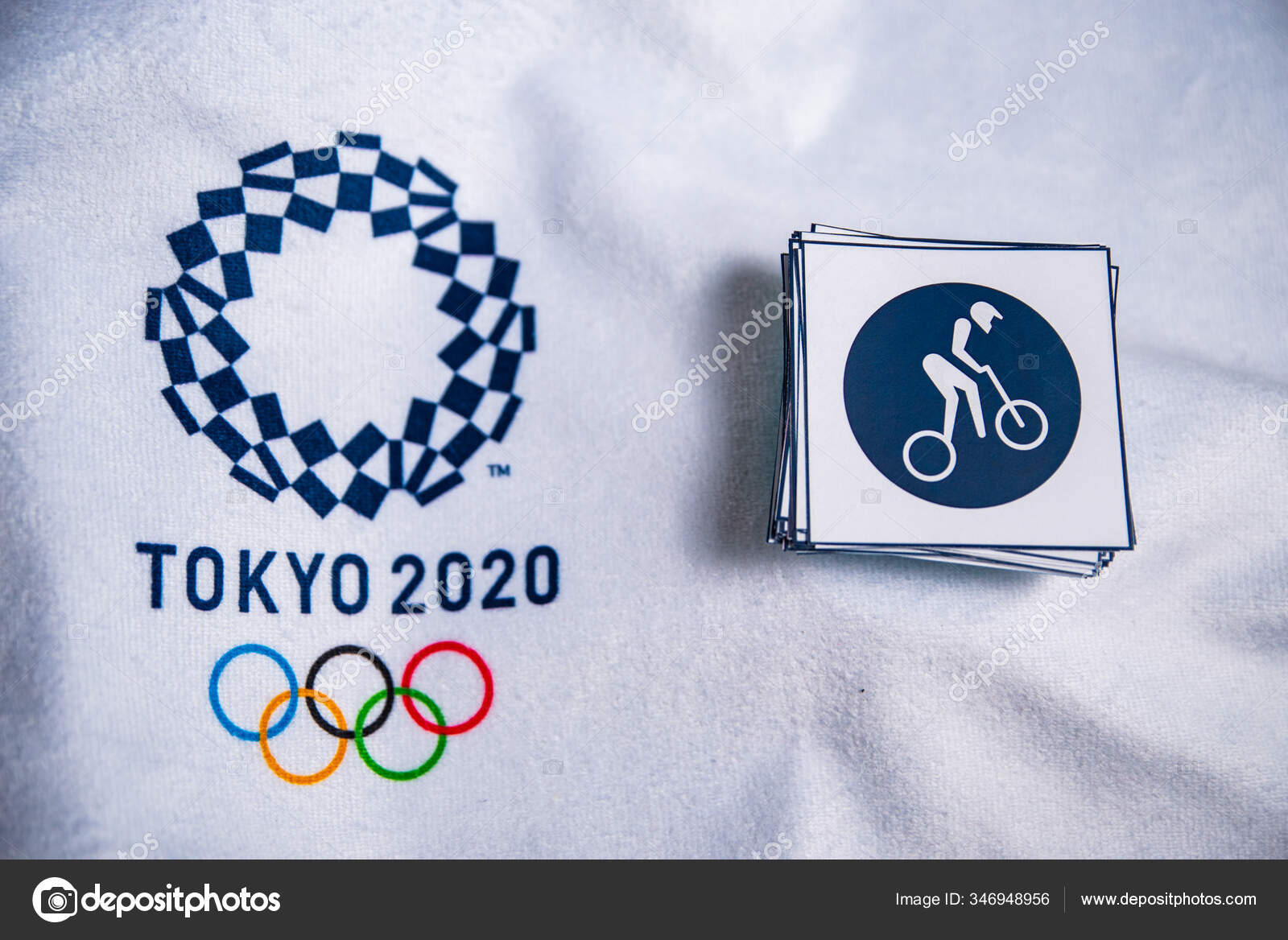 Tokyo Japan January 2020 Cycling Bmx Racing Icon Summer Olympic