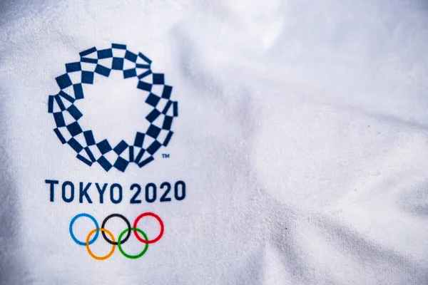 Токио Япония Январь 720 2020 Логотип Летней Олимпиады Токио 2020 — стоковое фото