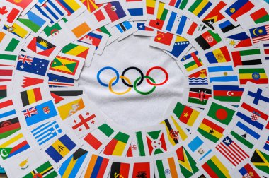 Paris, Fransa, 25 Şubat. 2020: Tokyo 2020 Yaz Olimpiyatları için orjinal duvar kağıdı