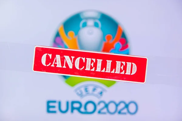 Madryt Hiszpania Marzec 2020 Turniej Europy Piłce Nożnej Euro 2020 — Zdjęcie stockowe