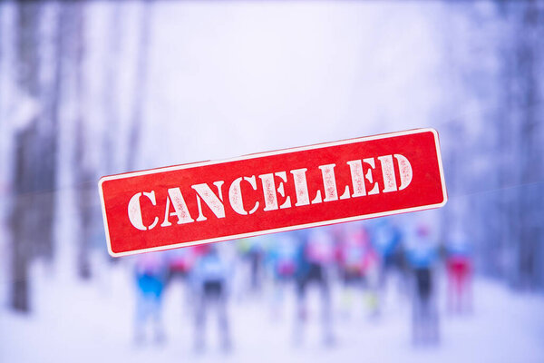 CANCELLED winter cross country skiing Race due Coronavirus Covid-19.