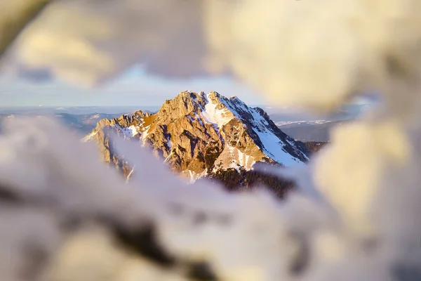 Rocky Karlı Dağları Aşındırıcı Slovakya Kışları — Stok fotoğraf