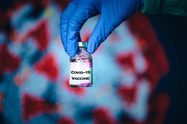 Coronavirus Covid-19 Koruma ve Aşı. Coronavirus Covid-19 Koruma ve Aşı. Tıbbi şişede 