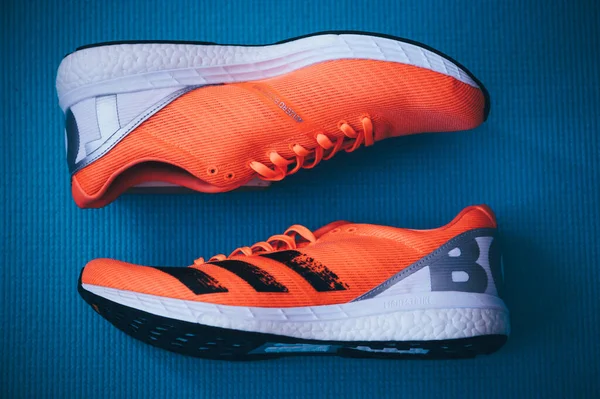 Bratislava Σλοβακια Απριλιοσ 2020 Adidas Adizero Boston Running Shoes Έκδοση — Φωτογραφία Αρχείου