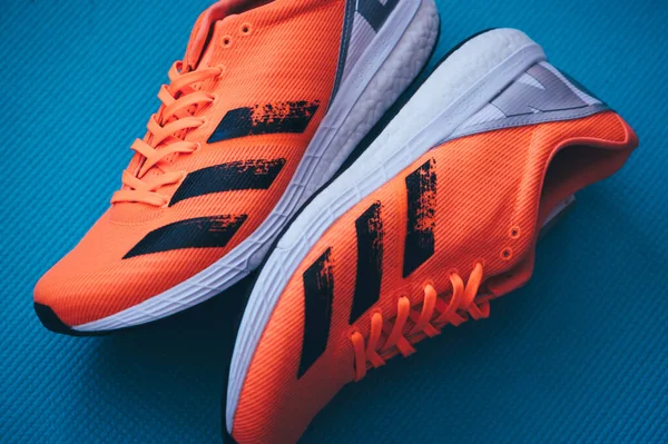 Bratislava Σλοβακια Απριλιοσ 2020 Adidas Adizero Boston Running Shoes Έκδοση — Φωτογραφία Αρχείου