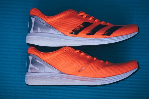 Bratislava Σλοβακια Απριλιοσ 2020 Adidas Adizero Boston Running Shoes Έκδοση — Φωτογραφία Αρχείου