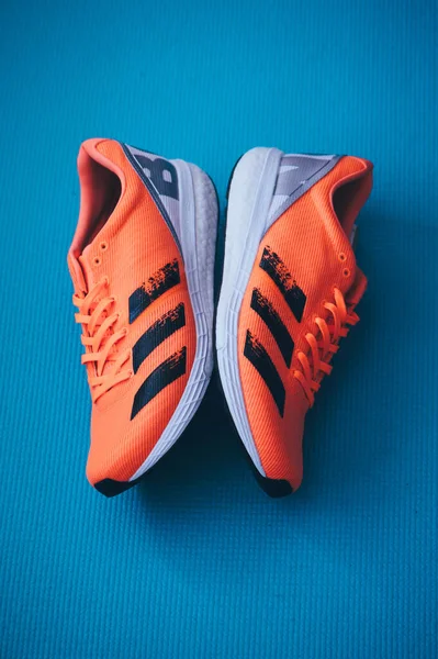 Bratislava Σλοβακια Απριλιοσ 2020 Adidas Adizero Boston Running Shoes Έκδοση — Φωτογραφία Αρχείου