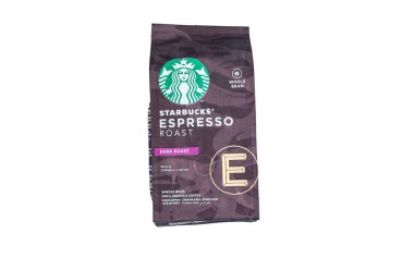 NEW YORK, ABD - 19 Mayıs 2020: Starbucks Koyu Espresso 200 gram.