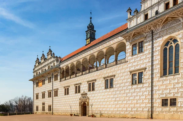 Zamek Litomysl, pomnik z listy UNESCO, doskonale zachowany. — Zdjęcie stockowe