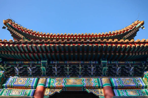 Edifício Chinês Clássico Gazebo Colorido Decorado — Fotografia de Stock