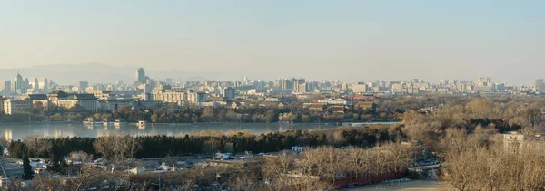 Een Panorama Van Stad Van Beihai East Gate Heuvel Jingshan — Stockfoto