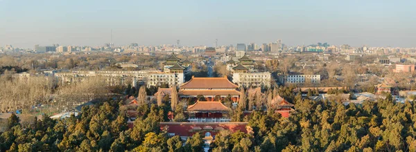 Stadtpanorama Vom Beihai East Gate Jingshan Park Blick Auf Den — Stockfoto