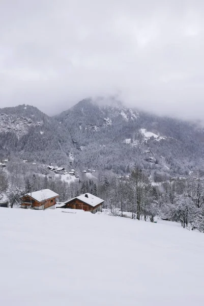 Vacaciones al pie del Mont Blanc, Francia — Foto de Stock