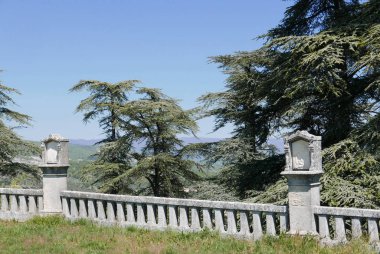Forcalquier 'in çevresindeki Alpes de Haute Provence, Fransa