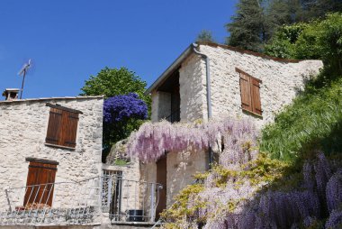 Forcalquier 'in çevresindeki Alpes de Haute Provence, Fransa