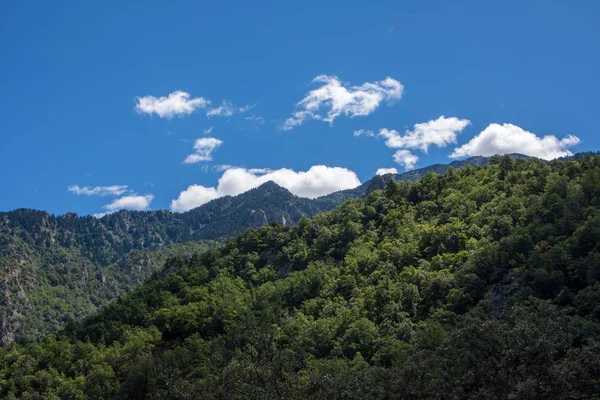Ontdekking van de oostelijke Pyreneeën in de zomer, nog steeds wilde regio van — Stockfoto