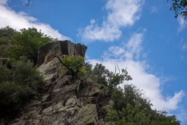 Descubrimiento de los Pirineos orientales en verano, todavía salvaje región de — Foto de Stock