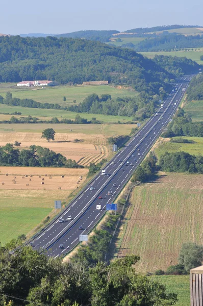Autopista al sur de Francia durante las vacaciones de verano — Foto de Stock