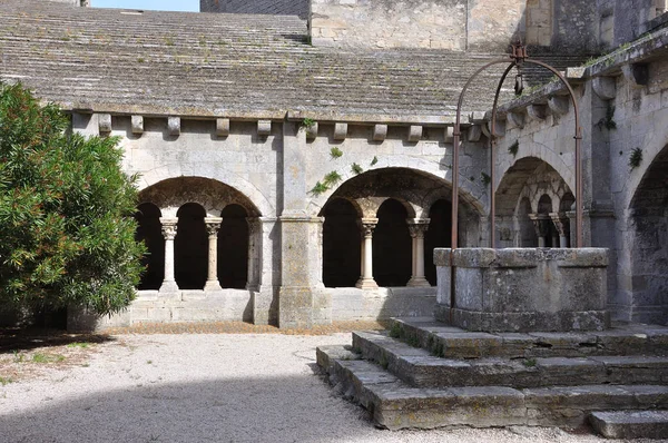 Spiritual retreat and reflection in the abbey, France — 스톡 사진