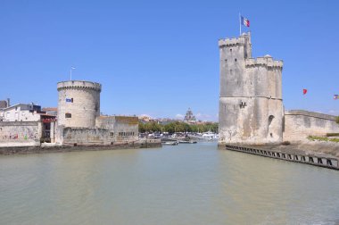 Fransa 'nın La Rochelle şehrinde turistik bir yer