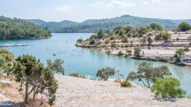 Fransa 'nın güneyindeki Provence' a git. Lavanta kültürü ve 