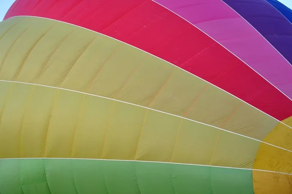 Varmluftsballong Flygning Vaucluse Ovanför Byn Roussillon Frankrike — Stockfoto