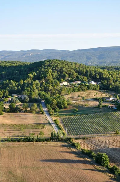 Luchtballonvlucht Vaucluse Boven Roussillon Frankrijk — Stockfoto