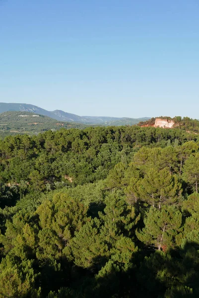 Hot Air Balloon Flight Vaucluse Village Roussillon France — Stock Photo, Image