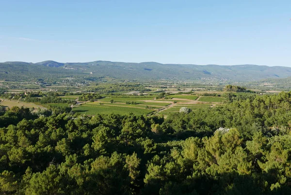 Pueblo Vaucluse Roussillon Bonnieux Entre Viñedo Pueblo Francia — Foto de Stock