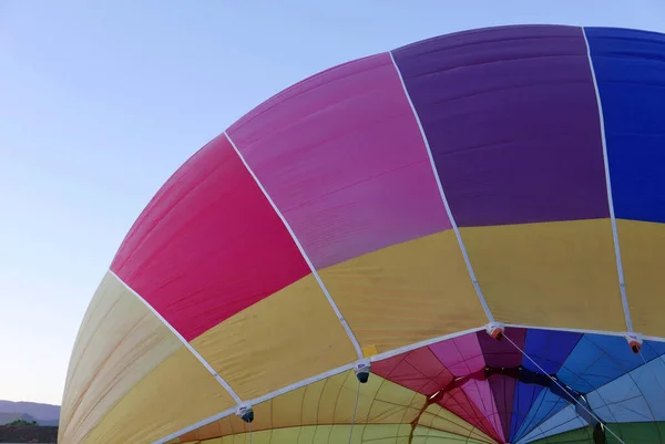 Vol Montgolfière Dans Vaucluse Dessus Village Roussillon France — Photo