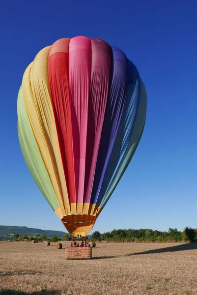 Hot Air Balloon Flight Vaucluse Village Roussillon France — Stock Photo, Image