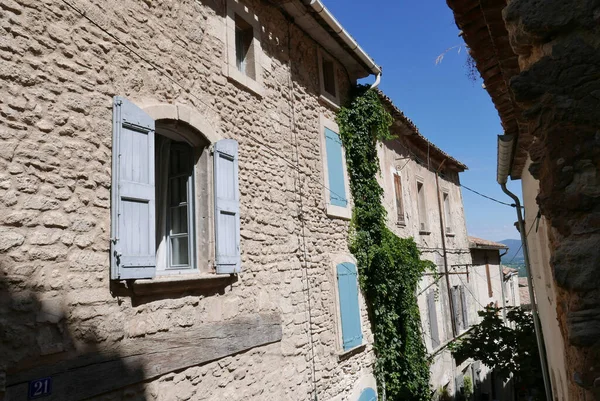 Dorf Von Vaucluse Roussillon Und Bonnieux Zwischen Weinberg Und Dorf — Stockfoto