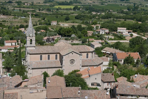 Aldeia Vaucluse Roussillon Bonnieux Entre Vinha Aldeia França — Fotografia de Stock