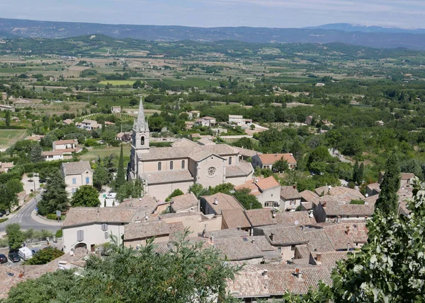 Dorf Von Vaucluse Roussillon Und Bonnieux Zwischen Weinberg Und Dorf — Stockfoto