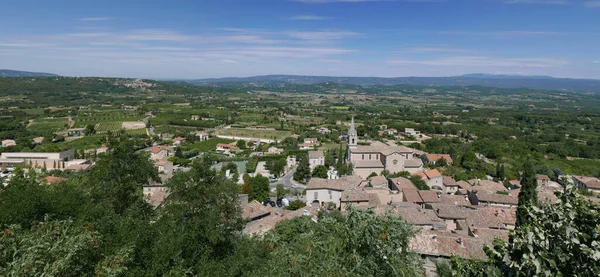 Dorf Von Vaucluse Roussillon Und Bonnieux Zwischen Weinberg Und Dorf — Stockfoto