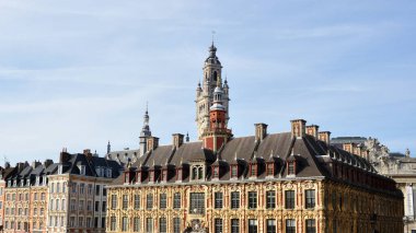 Kuzeydeki Lille şehrini ziyaret et. Büyük bir yer, Fransa.