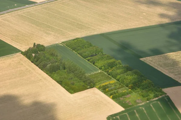 フランスの空の景色飛行機でフランス — ストック写真