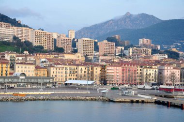 Güney Korsika 'nın güzel manzarası, Ajaccio, Fransa