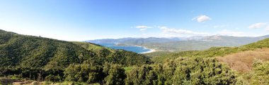 Güney Korsika 'nın güzel manzarası, Ajaccio, Fransa