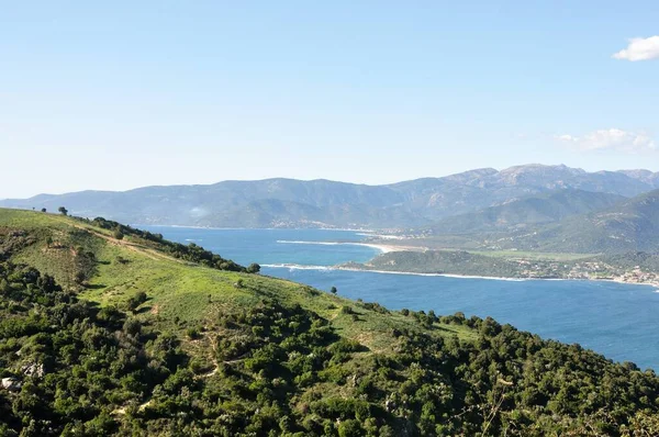 Piękny Krajobraz Południowej Korsyki Ajaccio Francja — Zdjęcie stockowe