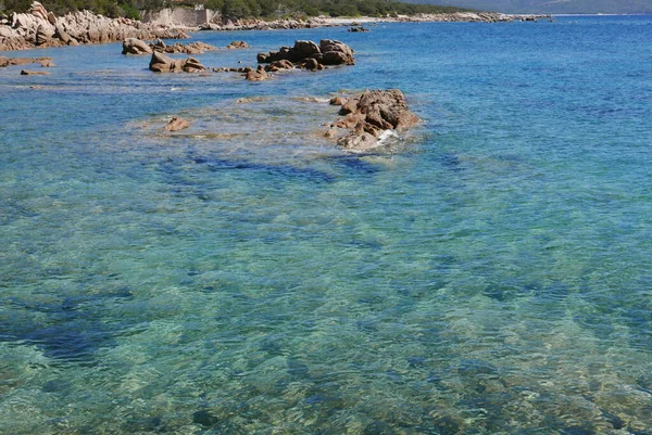 Córcega Del Sur Vacaciones Junto Agua Isla Belleza Francia — Foto de Stock