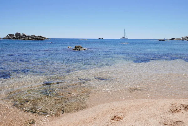 Korsyka Południowa Wakacje Nad Wodą Wyspie Piękno Francja — Zdjęcie stockowe