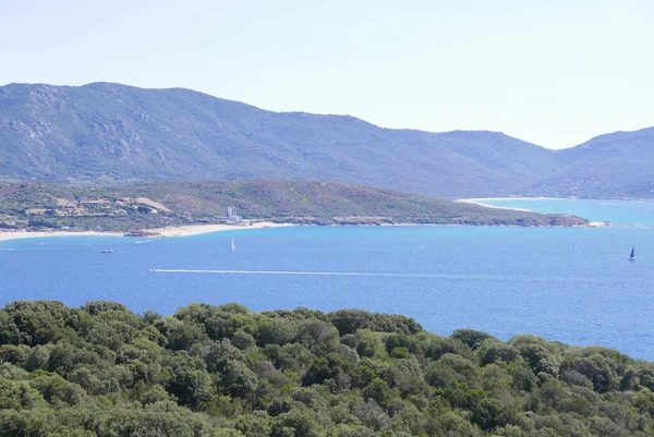 Korsyka Południowa Wakacje Nad Wodą Wyspie Piękno Francja — Zdjęcie stockowe
