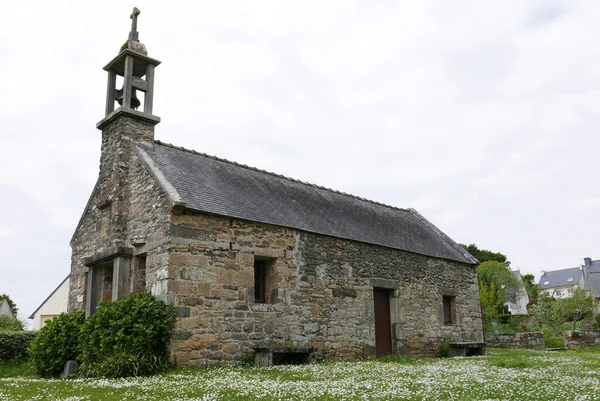 Wandelen Het Bretonse Platteland Mei Natuur Bloei Oude Steen Frankrijk — Stockfoto