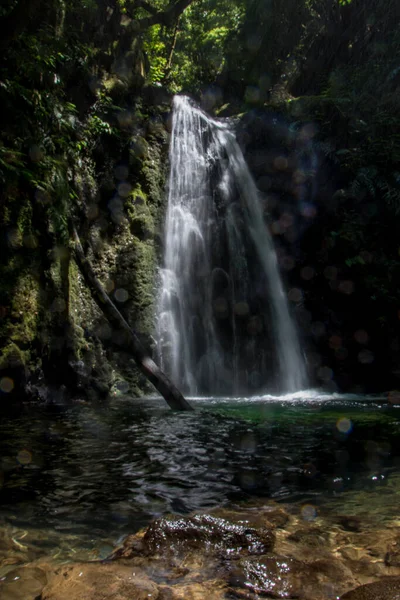 Wandern Und Entdecken Sie Den Prego Salto Wasserfall Auf Der — Stockfoto