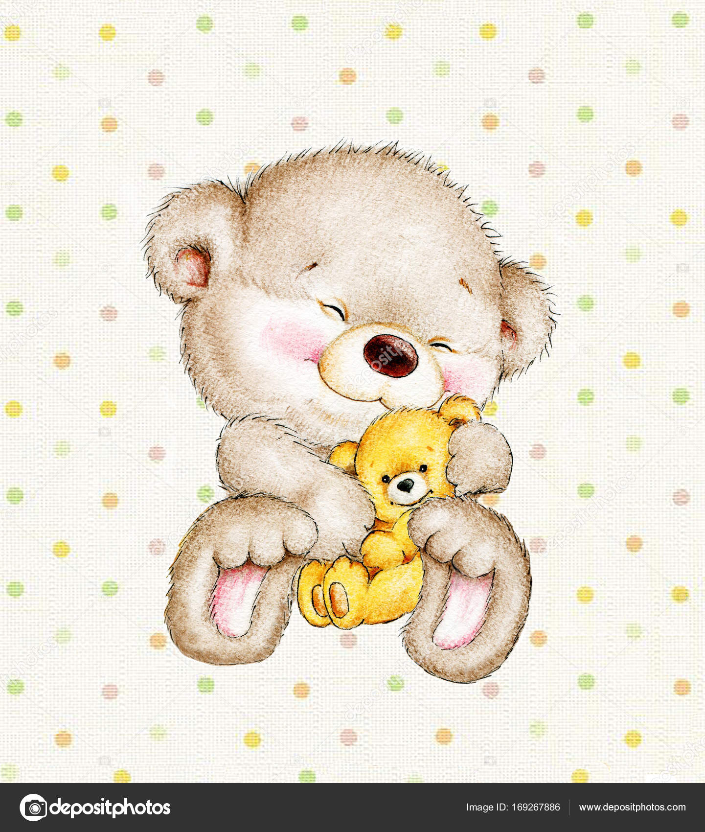 teddy bear with baby