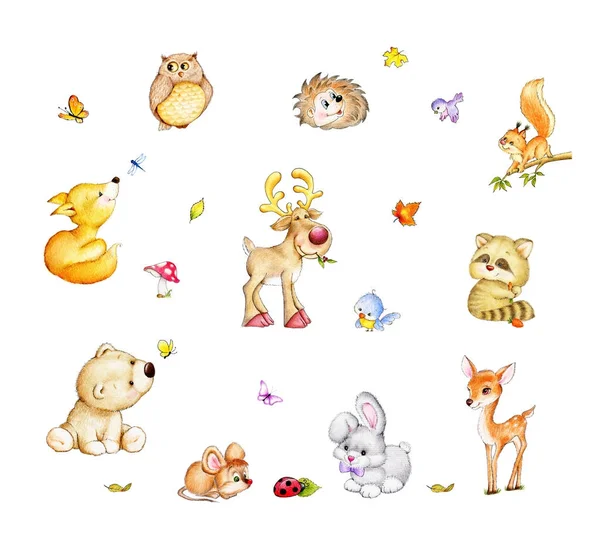 Şirin orman hayvanları topluluğu