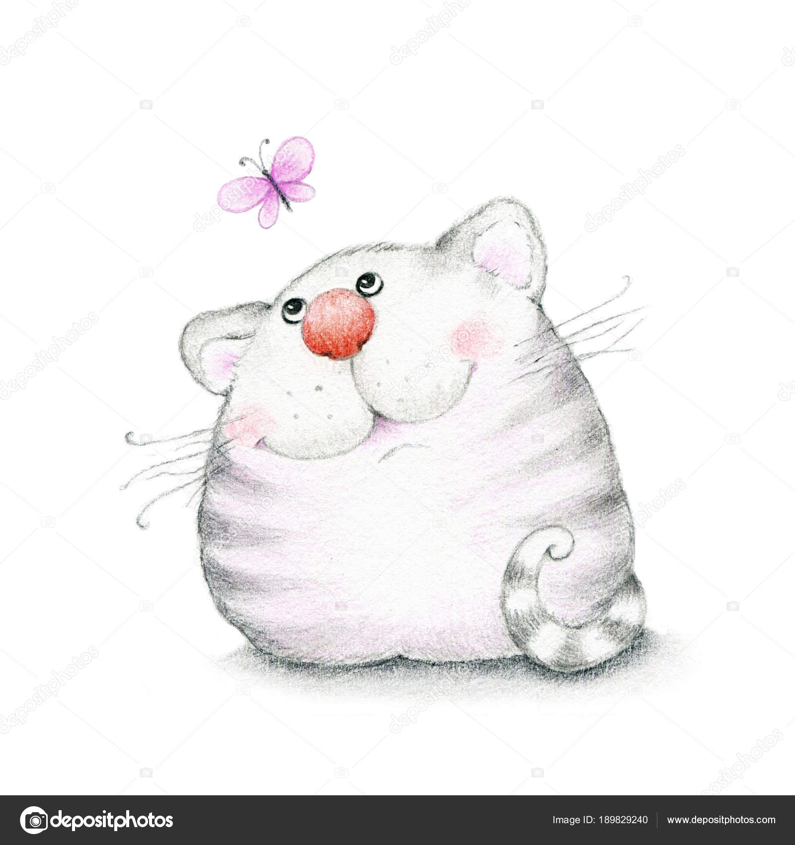 pic Cat And Butterfly Images https depositphotos com 189829240 stock photo cute cat butterfly white background html